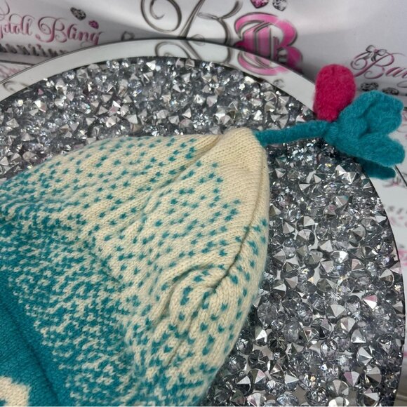 1988 Hat Olympics Olympic Winter Knit Hat with Embroidered Design Teal toque kid - Picture 5 of 7